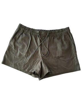 GAP Plus Size Olive Green Athletic Drawstring Shorts Size XXL